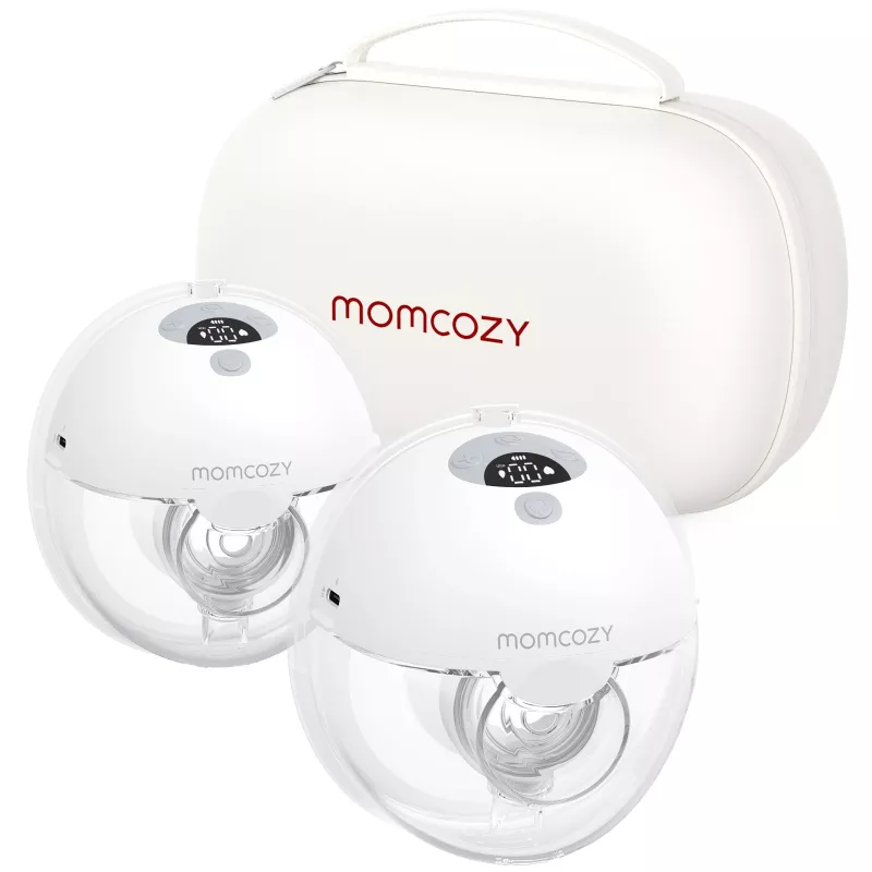Momcozy M5 dvigubas krūties siurblys, pilkas, 160 ml