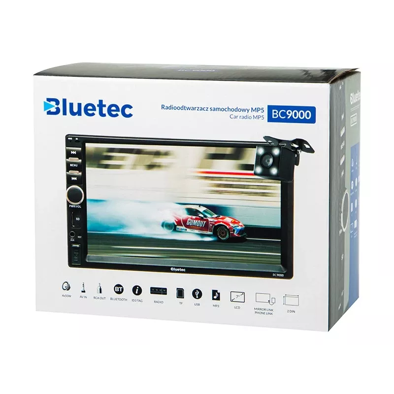 Automobilinis radijas BLOW BC9000 2DIN 7 colių RDS USB microSD su jutikliniu ekranu