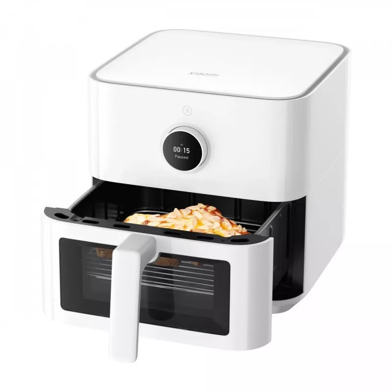 Karšto oro gruzdintuvė Xiaomi BHR8238EU 5,5 L 1600 W, jutiklinis OLED, Wi‑Fi / išmaniojo telefono valdymas, balta