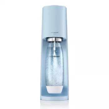 “SodaStream” gazuoto vandens aparatas “Terra” šviesiai mėlynas QC su CO2 ir 1 l PET buteliu