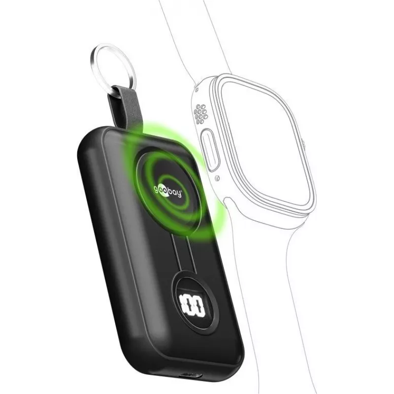 Goobay belaidė išorinė baterija, skirta Apple Watch 2.500 mAh (76253)