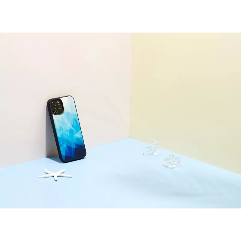 Apsauginis telefono dėklas iKins, skirtas Apple iPhone 12 Pro Max – mėlynos ežero ir juodos spalvos