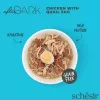 Šlapias kačių maistas Agras Pet Foods Schesir after Dark Complete Brühe 80 g — vištiena, be glitimo, suaugusioms katėms