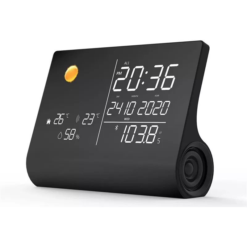 Nasa WSP1300 Juoda Weather Station/Speaker BT