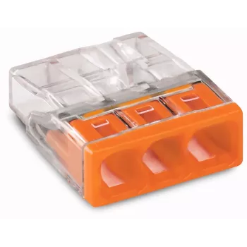 Wago 2273-203 kabelių skirstytuvas/jungiklis oranžinis, permatomas