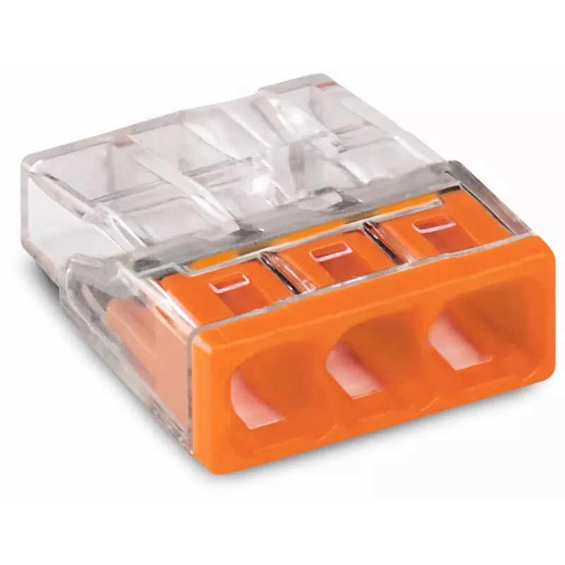 Wago 2273-203 kabelių skirstytuvas/jungiklis oranžinis, permatomas