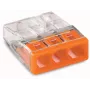 Wago 2273-203 kabelių skirstytuvas/jungiklis oranžinis, permatomas