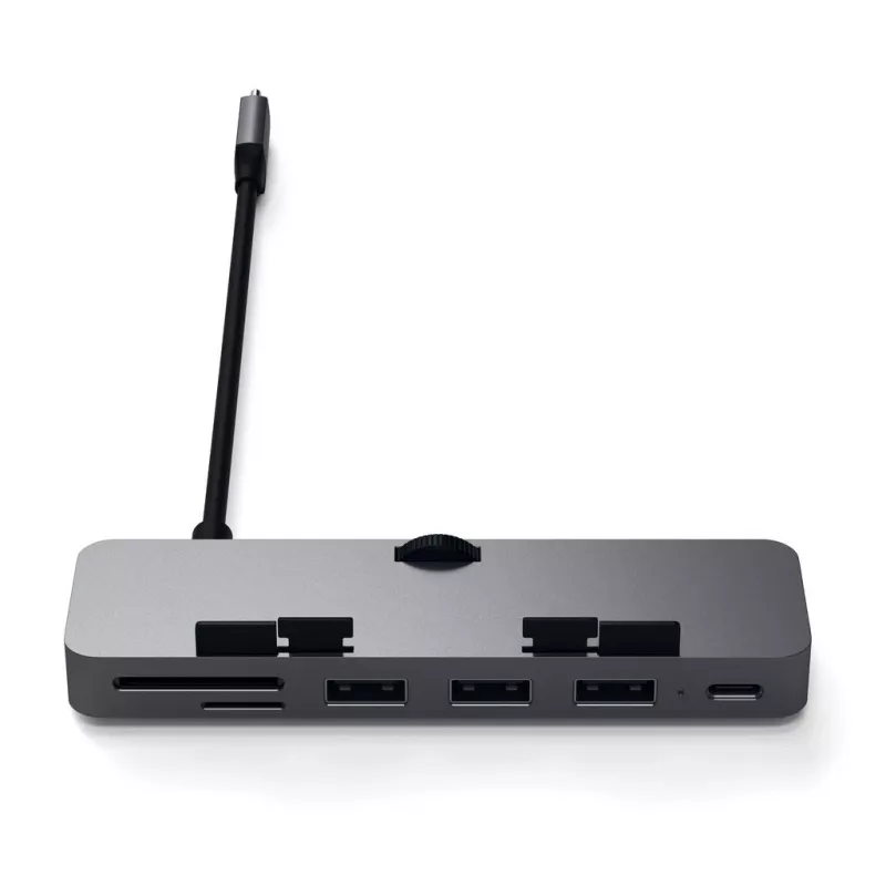 Satechi ST-TCIMHM nešiojamojo kompiuterio dokas / prievadų daugiklis USB 3.2 Gen 1 (3.1 Gen 1) Type-C pilka