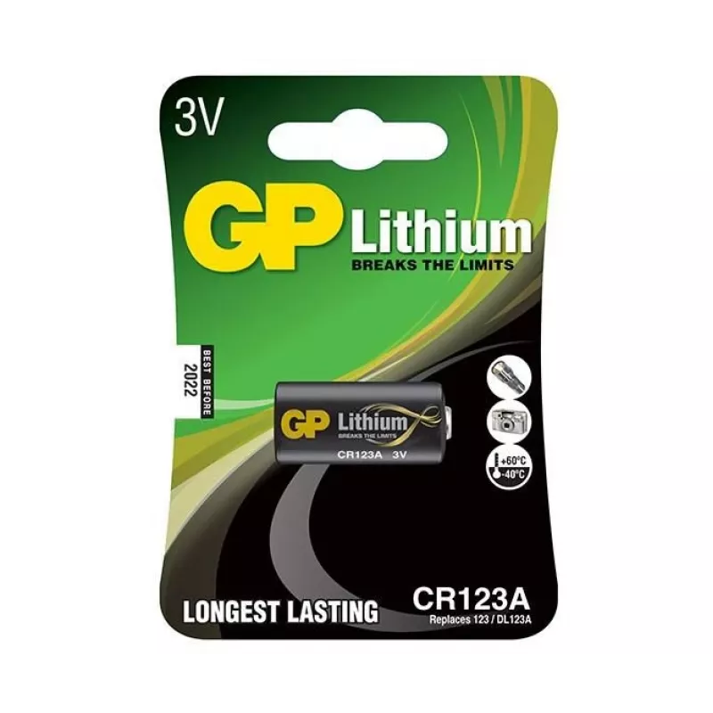 Vienkartinė baterija GP baterijos Lithium CR123A
