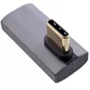 InLine USB4 adapteris, USB-C kištukas/lizdas vertikalus dešinėn/kairėn kampuotas, aliuminis, pilkas