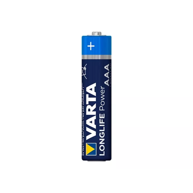 Vienkartinė šarminė AAA baterija Varta Longlife Power 1,5 V, 40 vnt. pakuotė