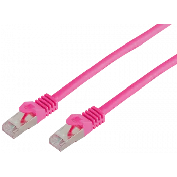 tinklo kabelis ShiverPeaks BS75511-0.5M Magenta Cat7 S/FTP