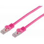 tinklo kabelis ShiverPeaks BS75511-0.5M Magenta Cat7 S/FTP