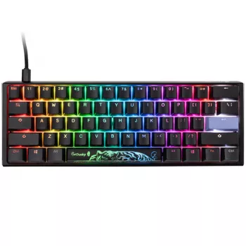 Ducky One 3 Classic Juodos/Baltos spalvos mini žaidimų klaviatūra, RGB LED - MX-Speed-Sidabrinė (US) (DKON2161ST-PUSPDCLAWSC1)
