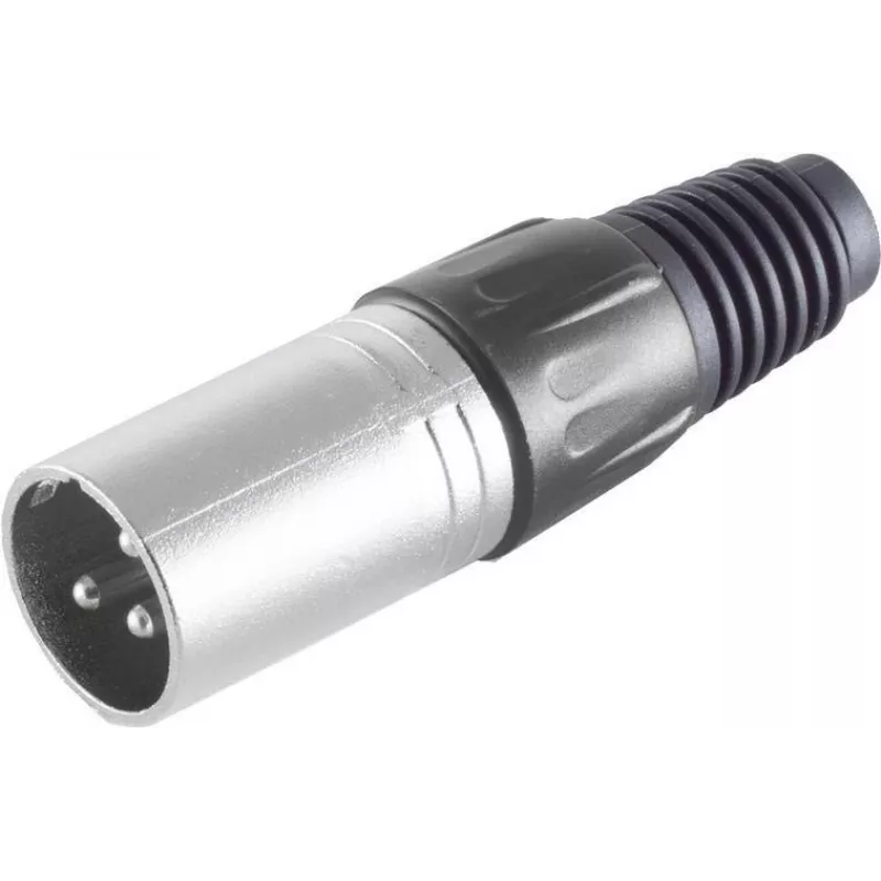 XLR jungtis ShiverPeaks BS55002-R – 3 kontaktų, raudonas metalinis korpusas