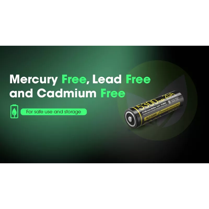 BATERIJA ĮKRAUNAMA LI-ION 3,6V/NL2153HPI(5300MAH) NITECORE