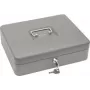 Pinigų dėžutė WEDO Standard Plus 30×24×9 cm su banknotų spaustukais (metalinė spyna, išimamas dėklas)