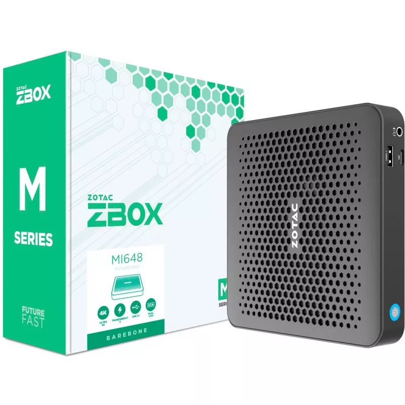 Zotac ZBOX edge MI648 0,64 L dydžio kompiuteris juodas i5-1340P 1,9 GHz
