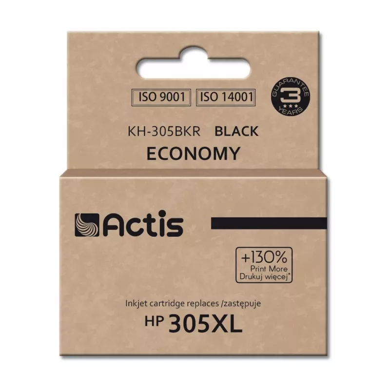 Actis KH-305BKR rašalas (atitinka HP 305XL 3YM62A; standartinis; 20 ml; juodas)