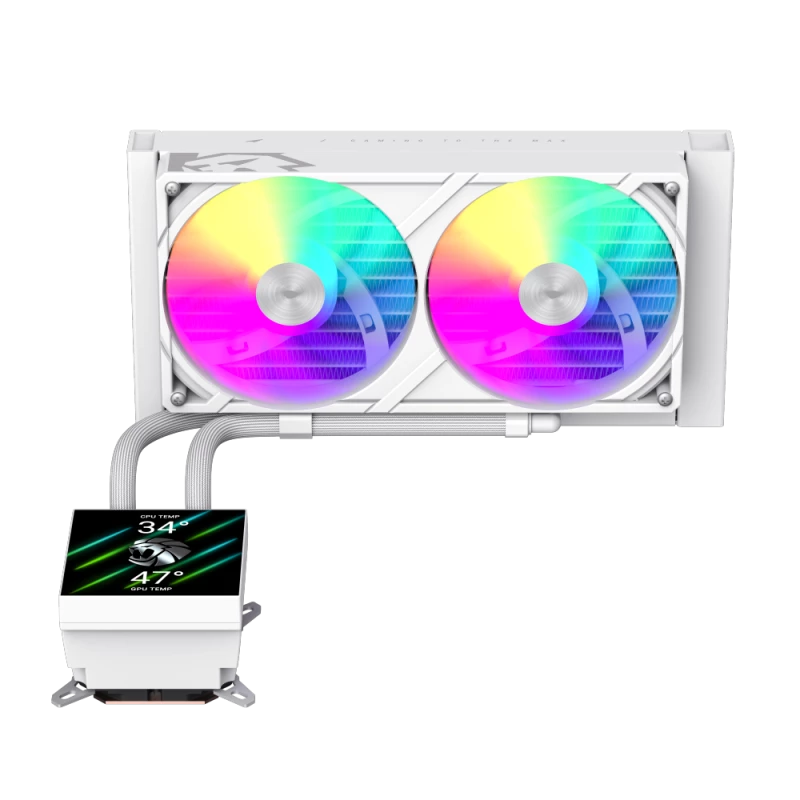 Gamemax CPU skysčio aušintuvas | GLACIER 240 LCD WH | Intel, AMD