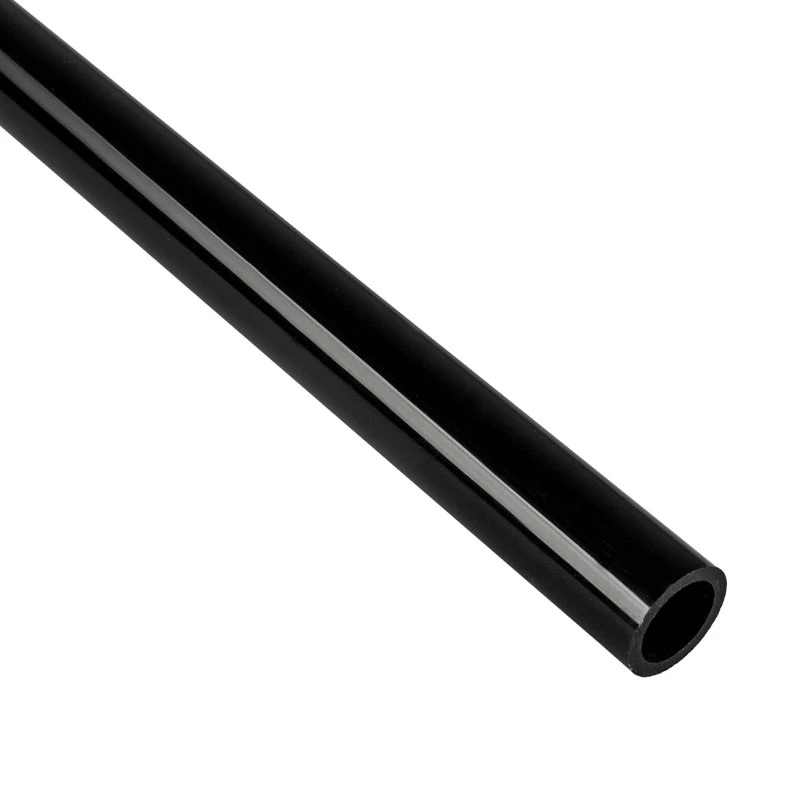 BitsPower Crystal Link Tube 16/14 mm — standus PETG aušinimo skysčio vamzdelis, 1000 mm, juodas