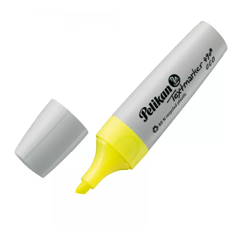Marker Pelikan Textmarker 490 eco 4 vnt. Chisel tip Žalia Oranžinė Rožinė Geltona