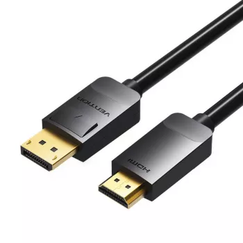 DisplayPort į HDMI kabelis Vention HADBI 3 m, DisplayPort 1.2 į HDMI 1.4, pasyvus adapterio kabelis