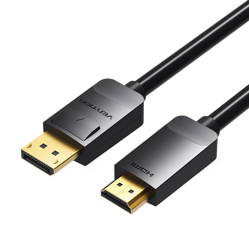 DisplayPort į HDMI kabelis Vention HADBI 3 m, DisplayPort 1.2 į HDMI 1.4, pasyvus adapterio kabelis