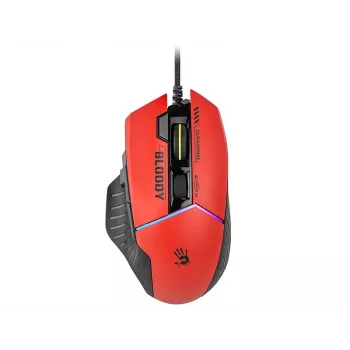 Žaidimų pelė A4Tech Bloody W95Max — dešiniarankė, laidinė USB, 12000 DPI, 1 ms, 250 ips, 50 mln. paspaudimų, 146 g