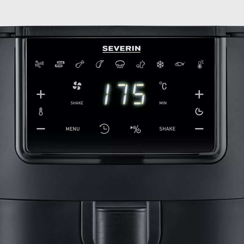 Oro gruzdintuvė SEVERIN FR 2461 — 4 L talpa, juoda