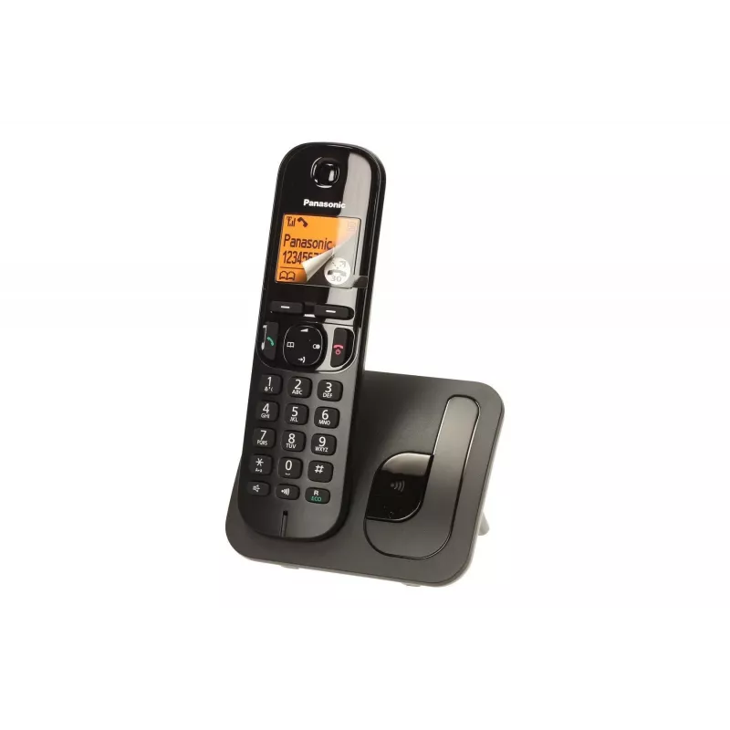 Panasonic KX-TGC 210 PDB DECT telefonas, juodas, skambintojo ID