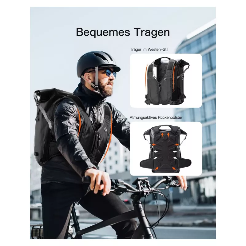 inateck nešiojamojo kompiuterio kuprinė BP06003 pilka/juoda 25-30L
