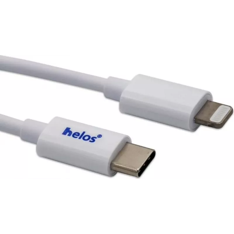 USB-C į Lightning laidas helos 718011 — 1 m, baltas, duomenų sinchronizavimas ir įkrovimas