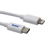 USB-C į Lightning laidas helos 718011 — 1 m, baltas, duomenų sinchronizavimas ir įkrovimas