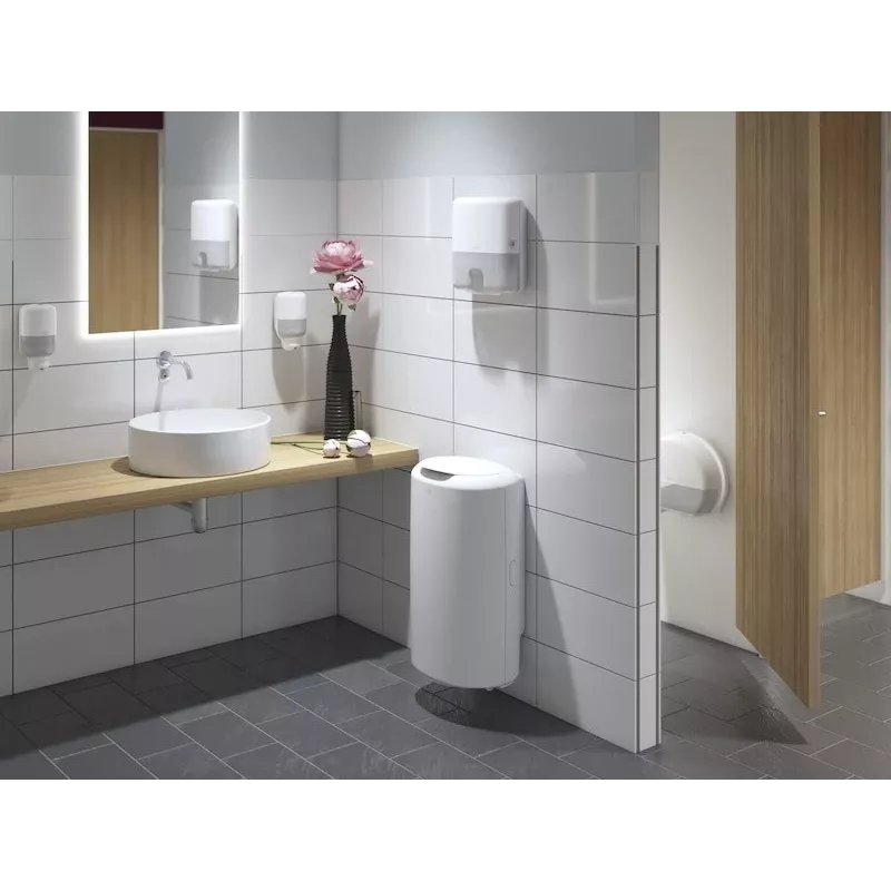 Popierinių rankšluosčių dozatorius Tork Mini Jumbo Roll 132×345×275 mm, baltas, MPN 555000