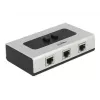Hub DeLOCK 87673 1000 Mbit/s juoda pilka