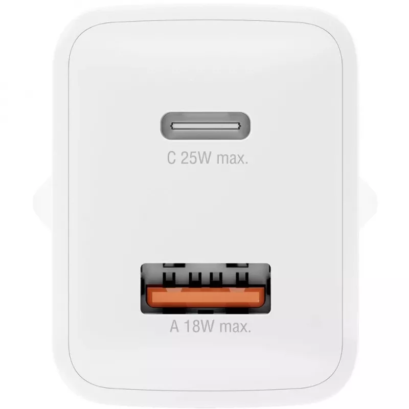 4smarts Ladegert PDPlug Duos 25W 1xC. 1xA. baltas