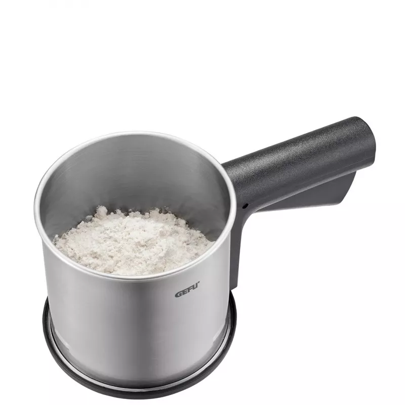 Virtuvinis sietelis GEFU SIVA, plastikinis ir nerūdijančio plieno, apvalus, skersmuo 10,5 cm