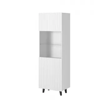 Spintelė cama meble PAFOS 60×40×182 cm balta matinė ant grindų statoma