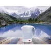Elektrinis virdulys LAFE LAFCZA45865, nerūdijantis plienas, 0,6 L, 600 W, šviesiai pilkas, atverčiamas užrakinamas dangtis