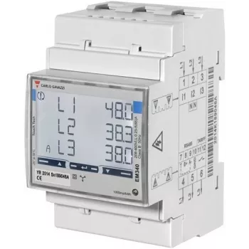 Carlo Gavazzi | Išmanusis galios skaitiklis, 3 fazės, iki 65A | EM340 MID sertifikatas