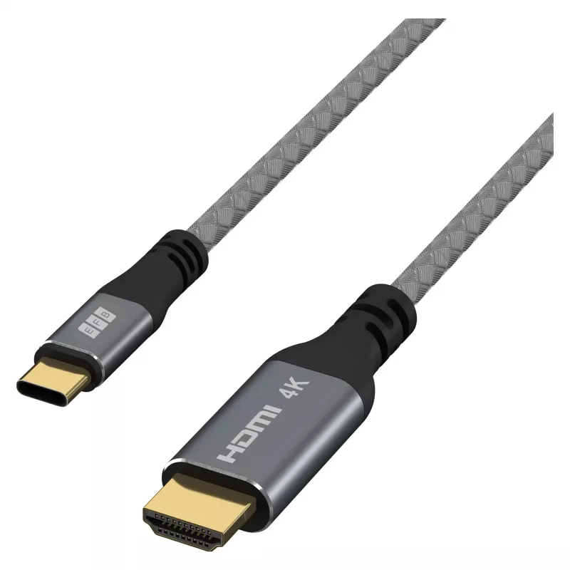 EFB Elektronik USB-C į HDMI kabelis 4K30Hz pilkas - Kabelis - Skaitmeninis/Duomenų (USB-HDMI-00001)
