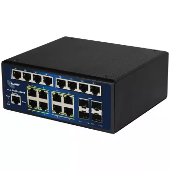 ALLNET ALL-SGI8120PM pramoninis PoE+ komutatorius 20+4 prievadų 10/100/1000 Mbps