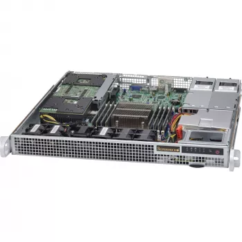 Super Micro Supermicro SC514 R407W - stovas - montuojamas į stovą - 1U - SATA/SAS - nekaršto keitimo funkcija 400 W (CSE-514-R407W)