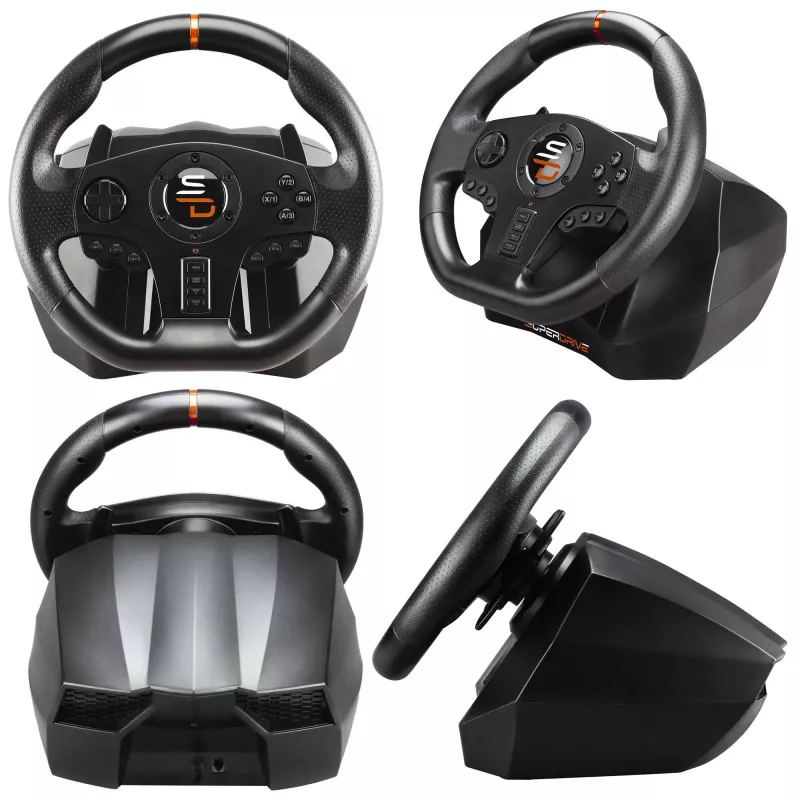 Subsonic SA5595-PC žaidimų valdiklis juodas USB vairaratis + pedalai