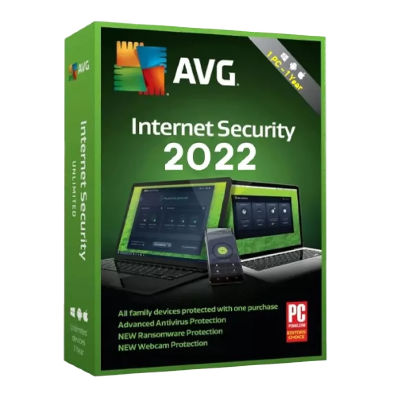 AVG Internet Security | 1 PC | 1 metai (tik Windows)