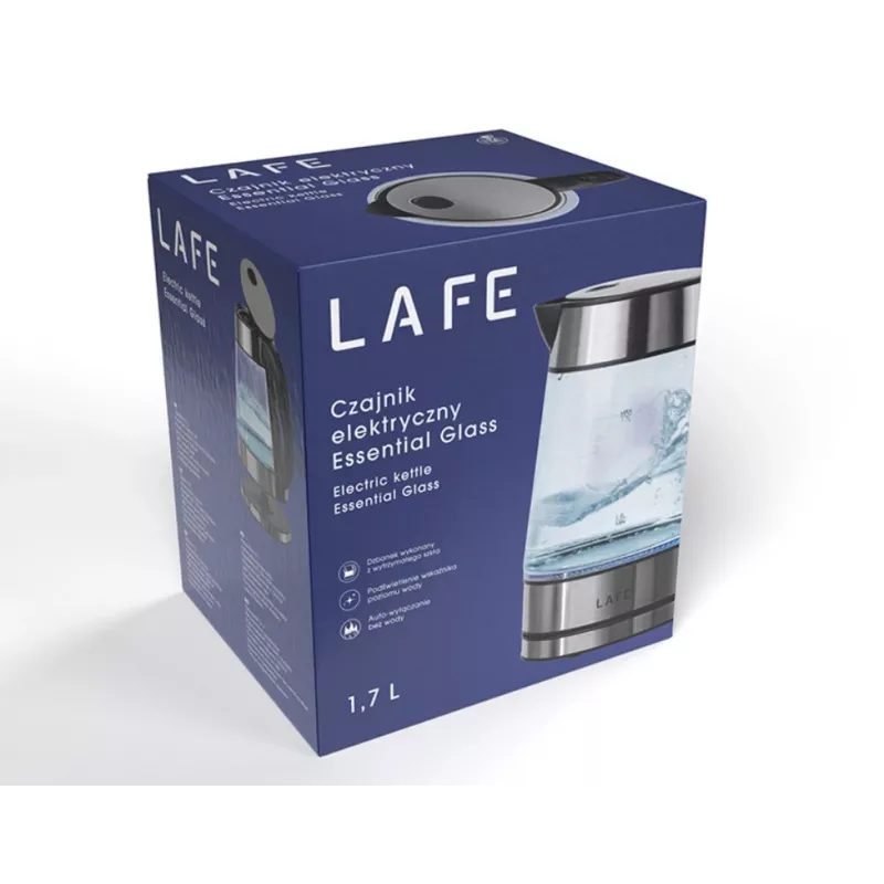 Stiklinis virdulys LAFE LAFCZA47618 — 1,5 l talpa, 100 % perdirbamas