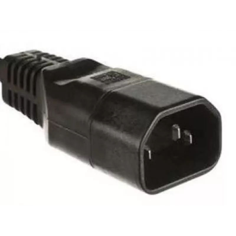 Microconnect C14PLUG maitinimo kištuko adapteris C14, juodas