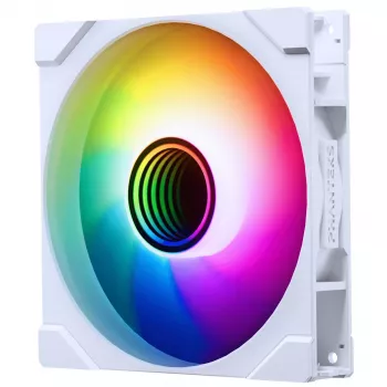 Phanteks M25 Gen2 140mm PWM D-RGB atvirkštinių menčių korpuso ventiliatorius - Balta