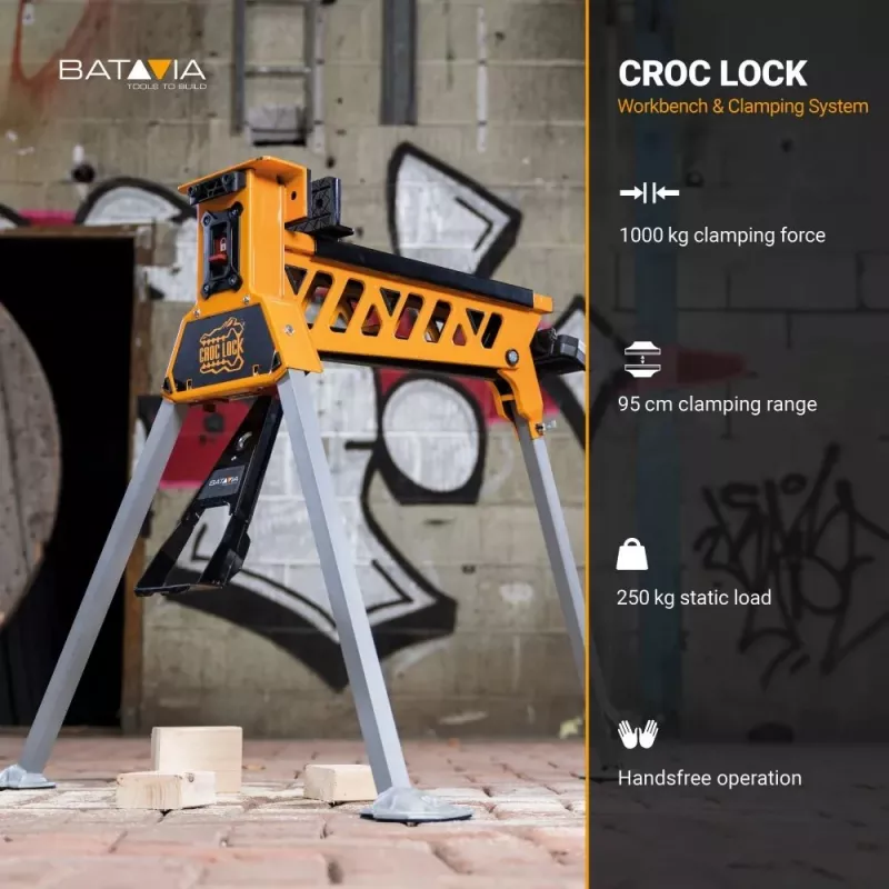Batavia B.V. | Croc Lock darbastalis ir prispaudimo stotis